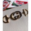 Gucci Zumi Grainy Leather Zip Around Wallet 570661