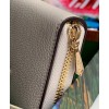 Gucci Zumi Grainy Leather Zip Around Wallet 570661
