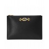 Gucci Zumi grainy leather pouch 570728 Black