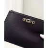 Gucci Zumi grainy leather pouch 570728 Black