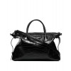 Givenchy Small Antigona Soft Bag In Crocodile Effect Leather Black