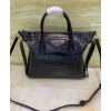 Givenchy Small Antigona Soft Bag In Crocodile Effect Leather Black