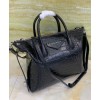 Givenchy Small Antigona Soft Bag In Crocodile Effect Leather Black