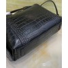 Givenchy Small Antigona Soft Bag In Crocodile Effect Leather Black