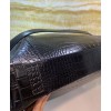 Givenchy Medium Antigona Soft Bag In Crocodile Effect Leather Black