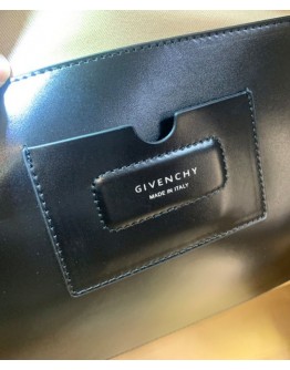 Givenchy Medium Antigona Soft Bag In Crocodile Effect Leather Black