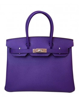 Hermes Birkin 30 Epsom Leather Paon Phw