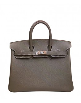 Hermes Birkin 25 Epsom Leather Paon Phw