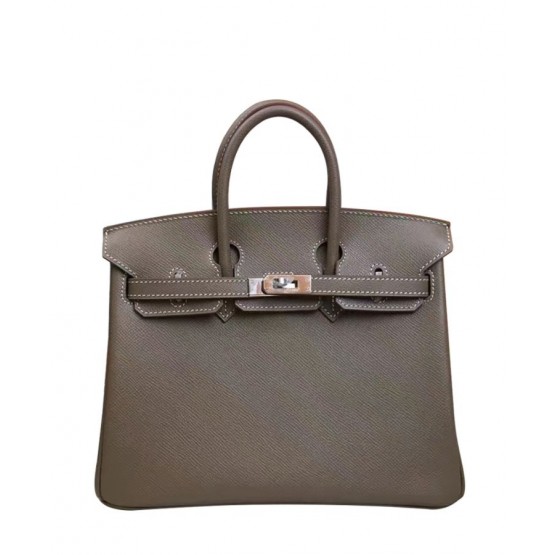 Hermes Birkin 25 Epsom Leather Paon Phw
