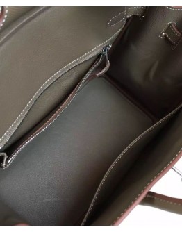 Hermes Birkin 25 Epsom Leather Paon Phw