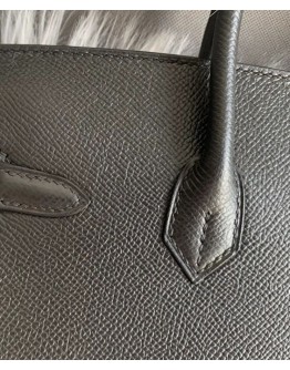 Hermes Birkin 25 Epsom Leather Paon Phw