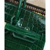 Hermes Birkin 25 Crocodile leather Green