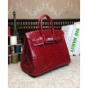 Hermes Birkin 25 Crocodile leather Red