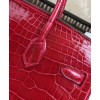 Hermes Birkin 25 Crocodile leather Red