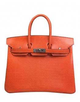 Hermes Birkin 25 Lizard leather Orange