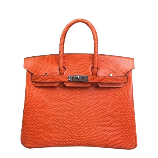 Hermes Birkin 25 Lizard leather Orange