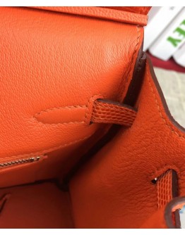 Hermes Birkin 25 Lizard leather Orange