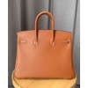 Hermes Birkin 25 Swift Leather Light Coffee