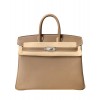 Hermes Birkin 25 Swift Leather Gray