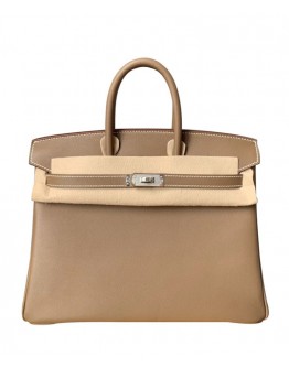 Hermes Birkin 25 Swift Leather Gray