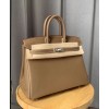 Hermes Birkin 25 Swift Leather Gray
