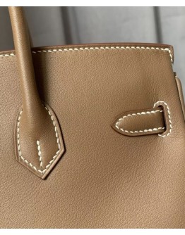 Hermes Birkin 25 Swift Leather Gray