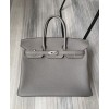 Hermes Birkin 25 Togo Leather Silver Gray