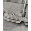 Hermes Birkin 25 Togo Leather Silver Gray