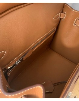 Hermes Birkin 25 Bronze Epsom Light Coffee