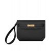 Hermes Kelly Depeches 25 Pouch Black