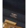Hermes Kelly Depeches 25 Pouch Black