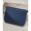 Hermes Kelly Depeches 25 Pouch Dark Blue