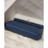 Hermes Kelly Depeches 25 Pouch Dark Blue
