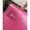 Hermes Kelly Bag 25 Lizard leather Peachblow