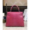 Hermes Kelly Bag 25 Lizard leather Peachblow