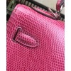 Hermes Kelly Bag 25 Lizard leather Peachblow