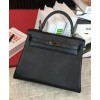 Hermes Kelly Bag 28 Swift Leather Black