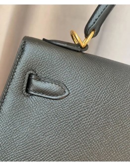 Hermes Kelly Bag 25 Epsom Leather Black