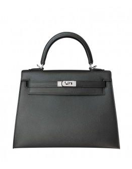 Hermes Kelly Bag 25 Epsom Leather Black