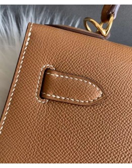 Hermes Kelly Bag 32 Epsom Leather Light Coffee