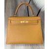 Hermes Kelly Bag 28 Togo Leather Apricot
