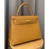 Hermes Kelly Bag 28 Togo Leather Apricot