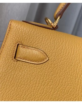 Hermes Kelly Bag 28 Togo Leather Apricot