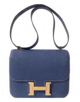 Hermes Epsom Constance 24cm Palladium Hardware