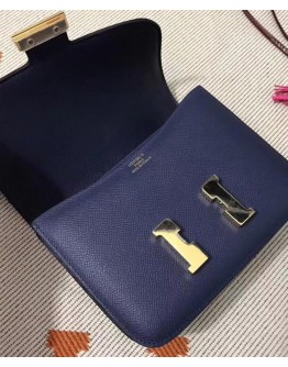 Hermes Epsom Constance 24cm Palladium Hardware