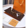Louis Vuitton Chain Clutch M55646 Brown