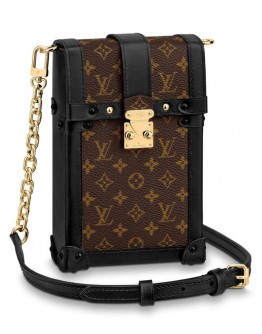 Louis Vuitton Pochette Trunk Verticale M63913 Brown