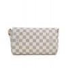 Louis Vuitton Damier Eva Clutch N41275 White