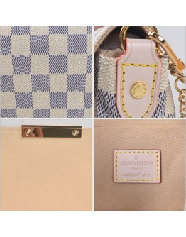 Louis Vuitton Damier Eva Clutch N41275 White