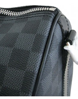 Louis Vuitton Damier Graphite Canvas Keepall N41418 Black